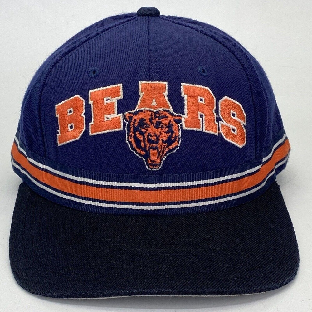 Vintage STARTER The Right Hat Chicago Bears Strap Back Hat Embroidered Spell Out